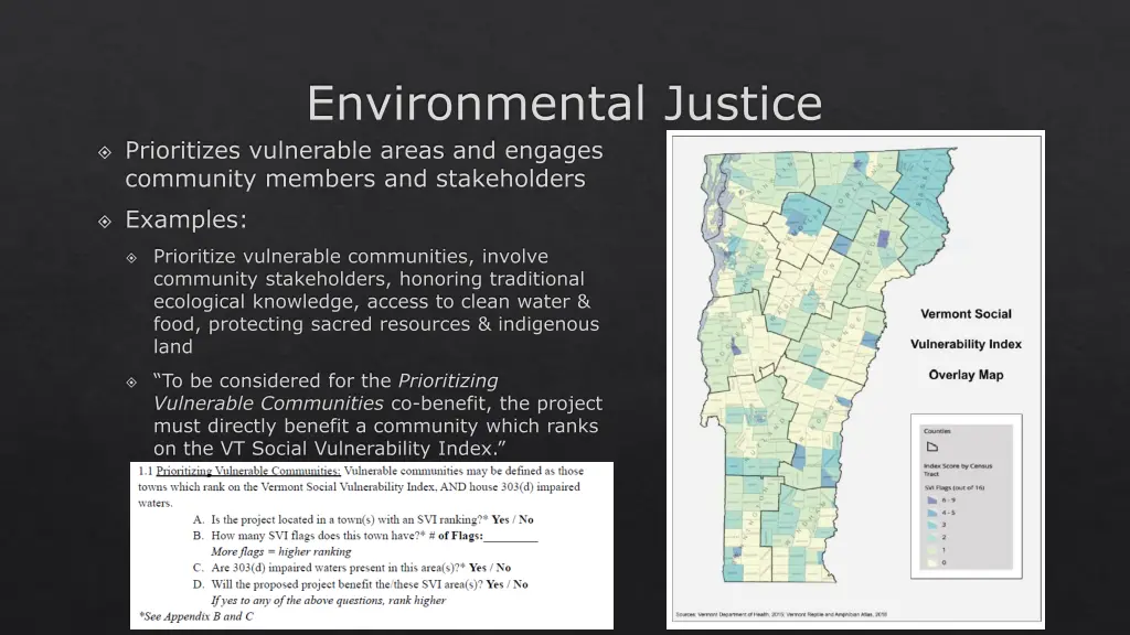 environmental justice prioritizes vulnerable
