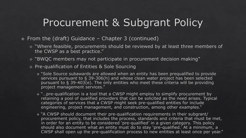 procurement subgrant policy 2