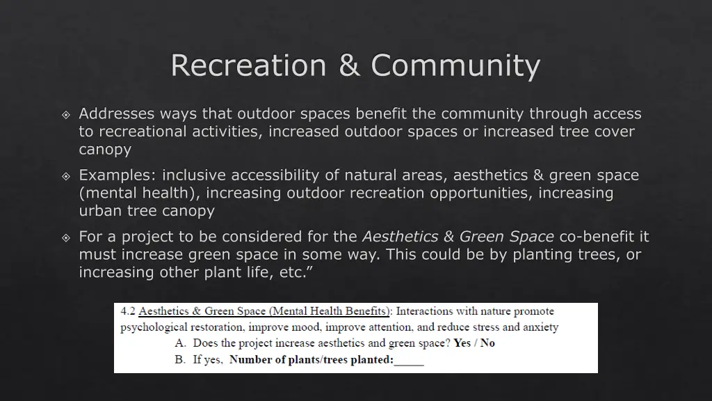 recreation community