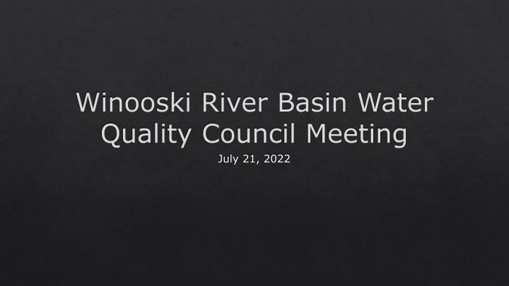 winooski river basin water quality council