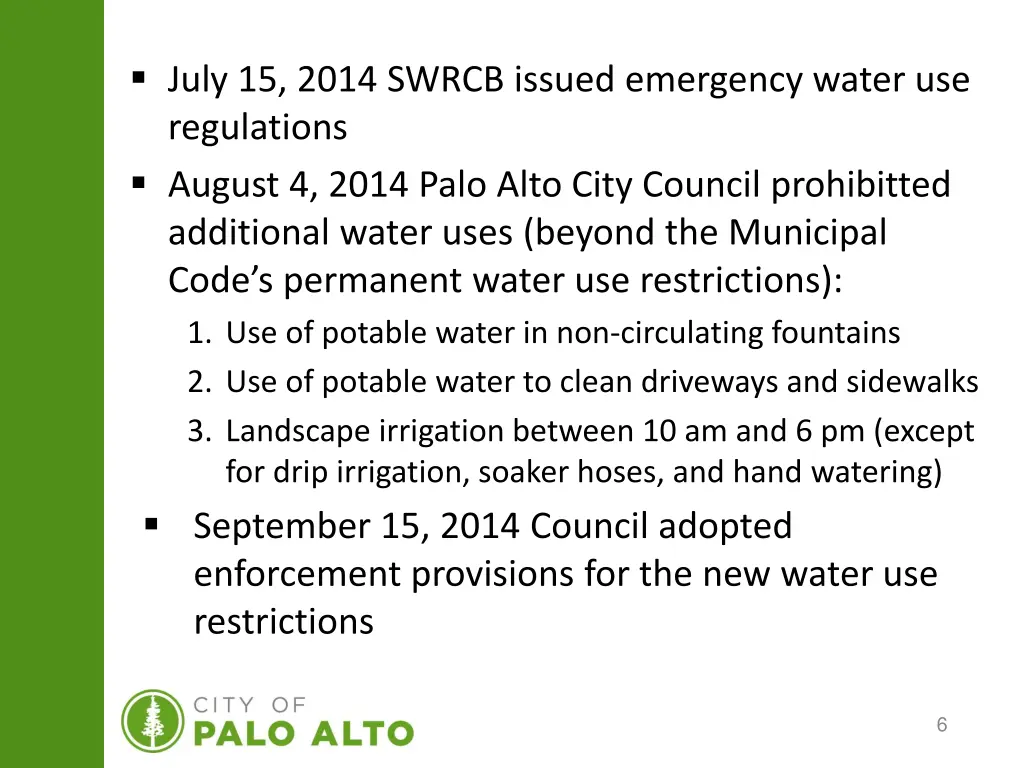 july 15 2014 swrcb issued emergency water