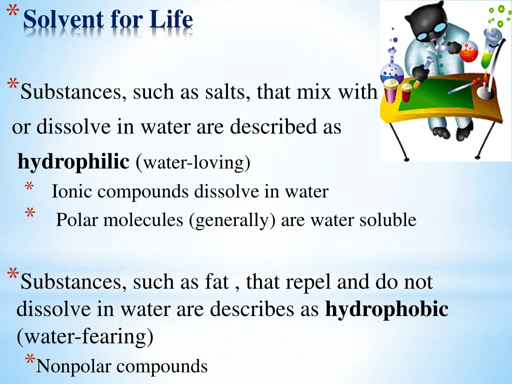 solvent for life