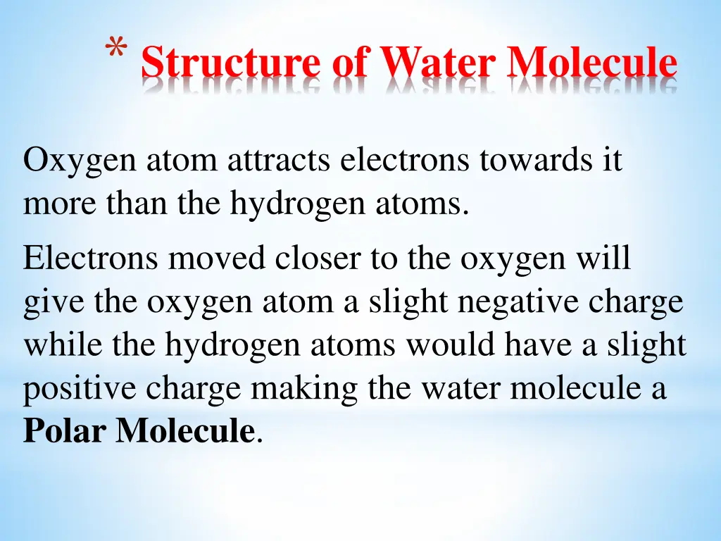 structure of water molecule 1