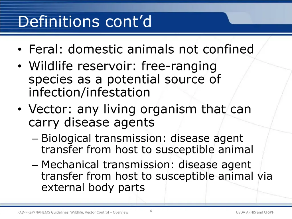 definitions cont d