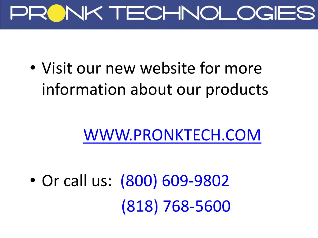 visit our new website for more information about