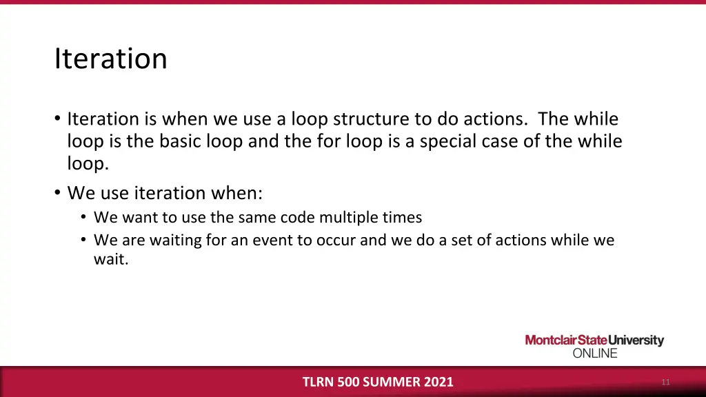 iteration