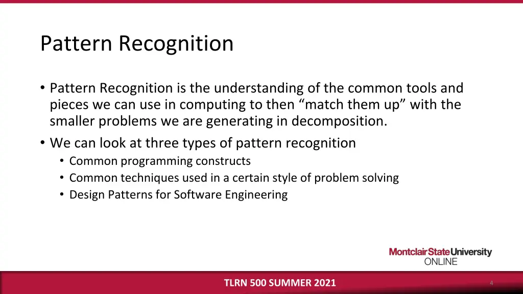 pattern recognition
