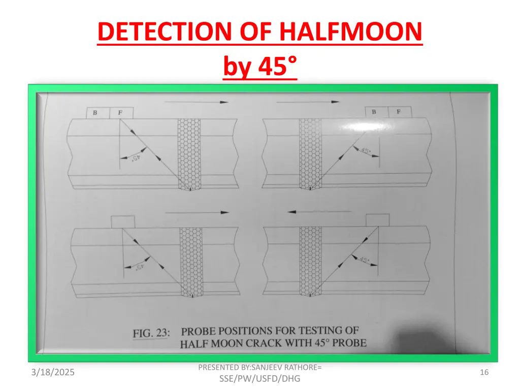 detection of halfmoon by 45