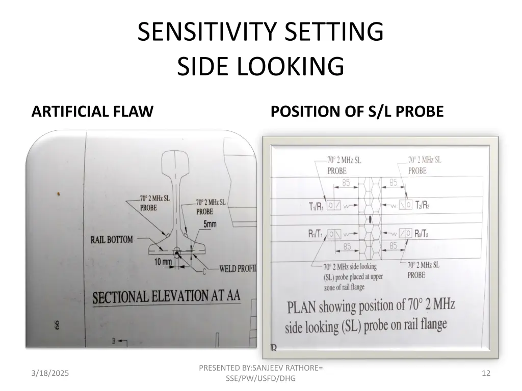 sensitivity setting side looking