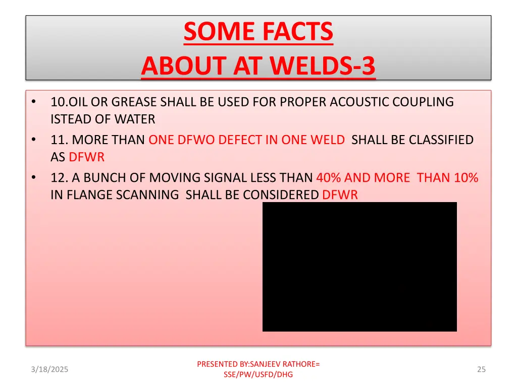some facts about at welds 3