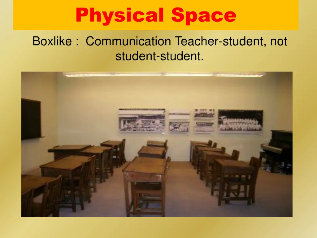 physical space boxlike communication teacher