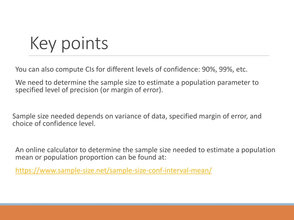 key points