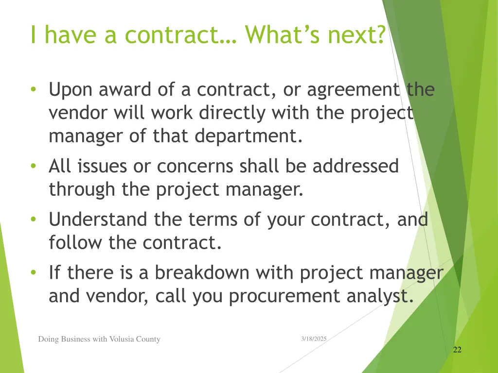 i have a contract what s next