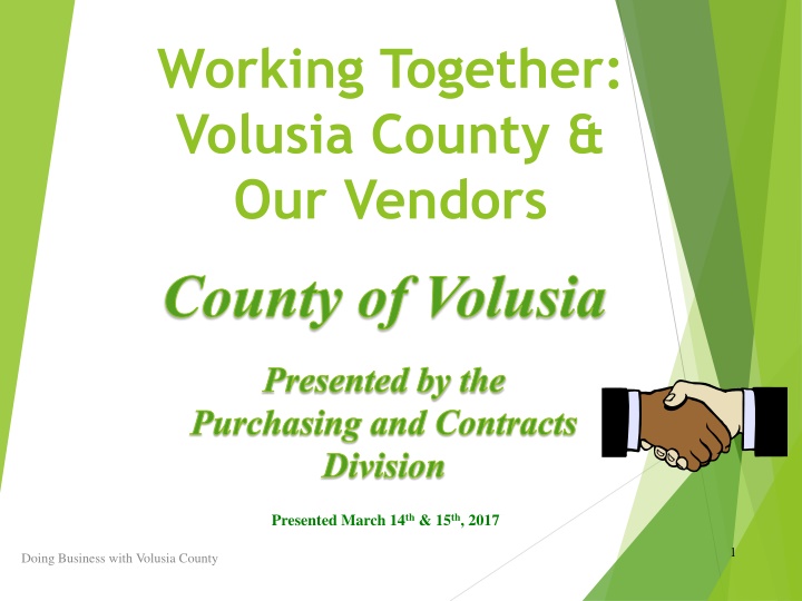 working together volusia county our vendors