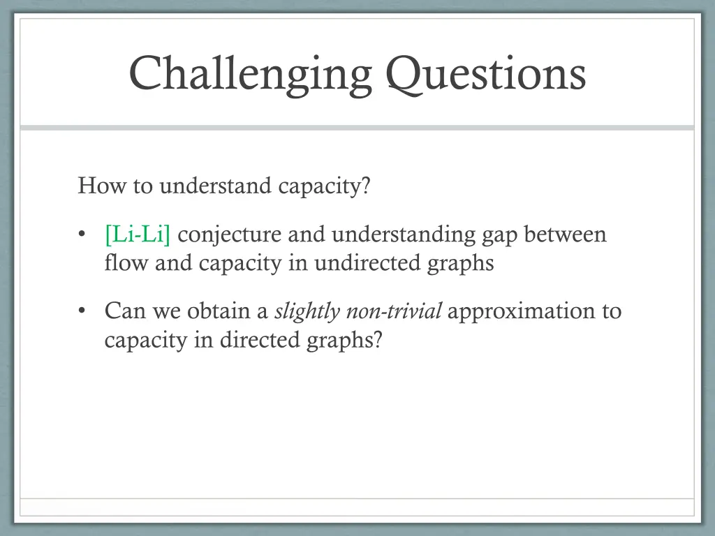 challenging questions