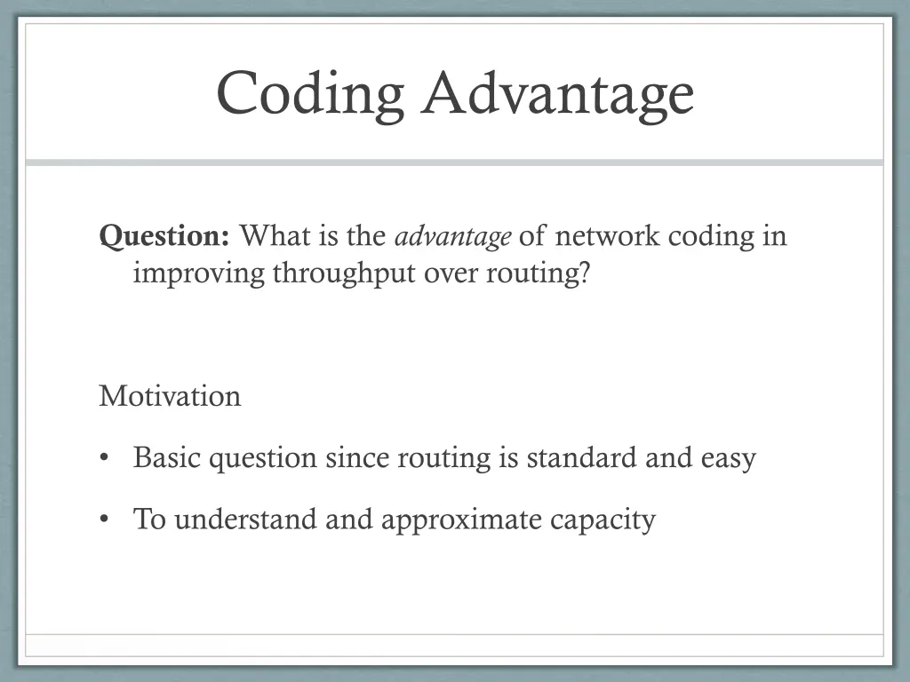 coding advantage 1