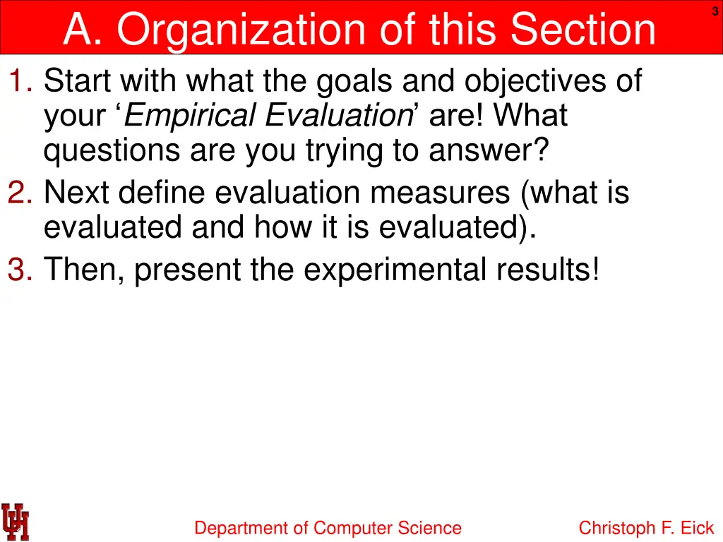 a organization of this section 1 start with what