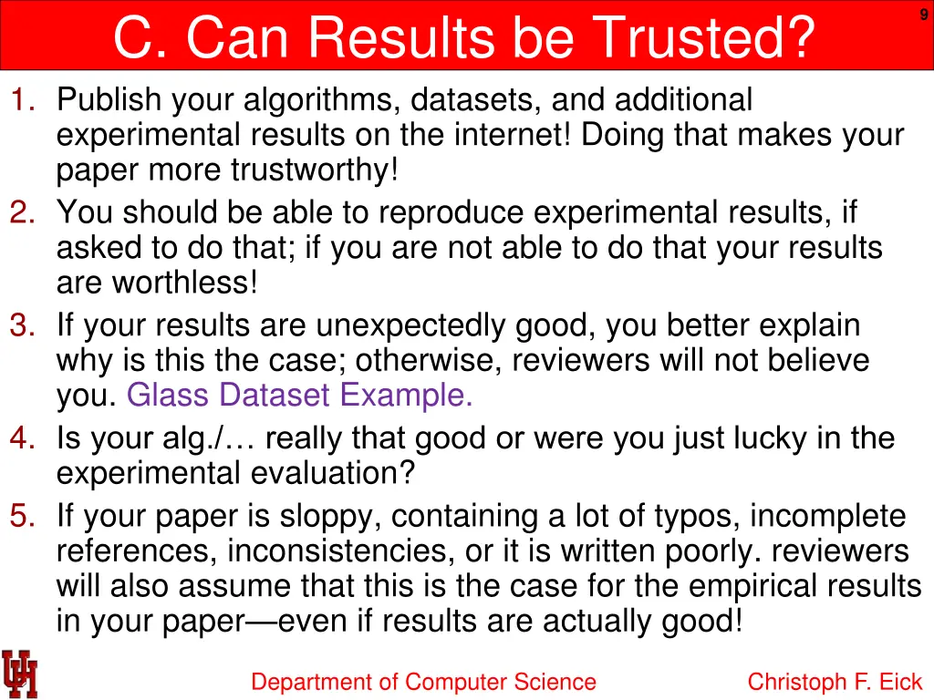 c can results be trusted 1 publish your