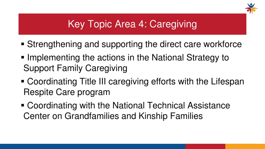 key topic area 4 caregiving