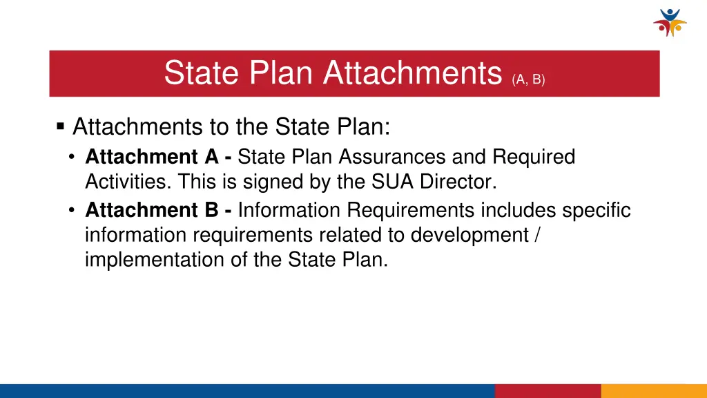 state plan attachments a b