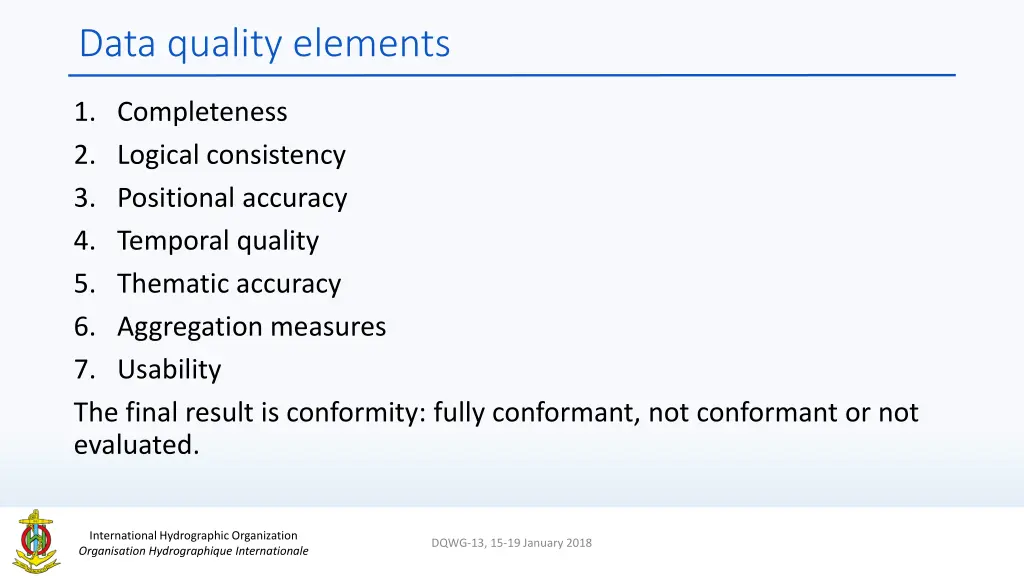 data quality elements
