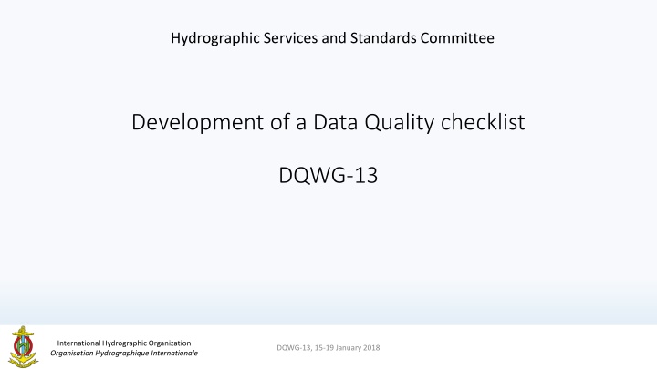 hydrographic services and standards committee