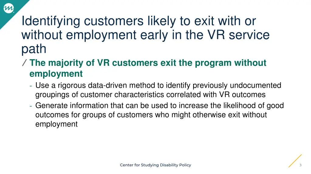 identifying customers likely to exit with