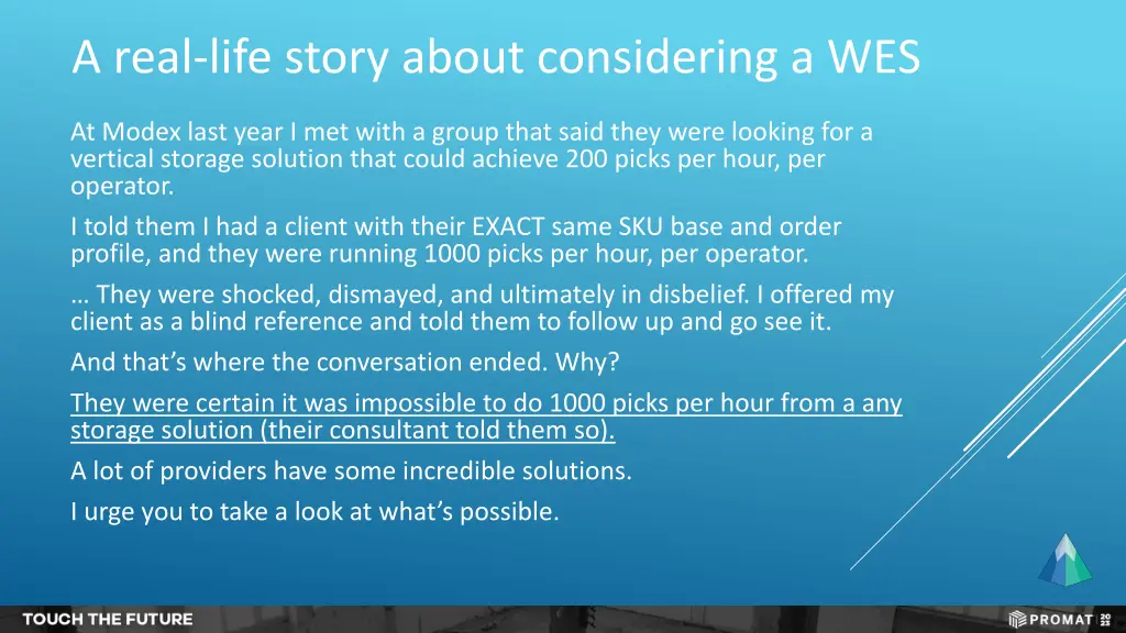 a real life story about considering a wes