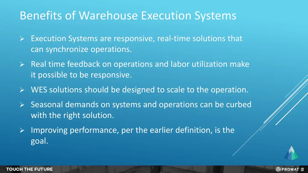 benefits of warehouse execution systems