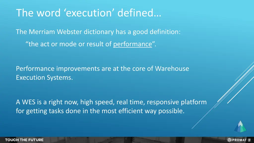 the word execution defined