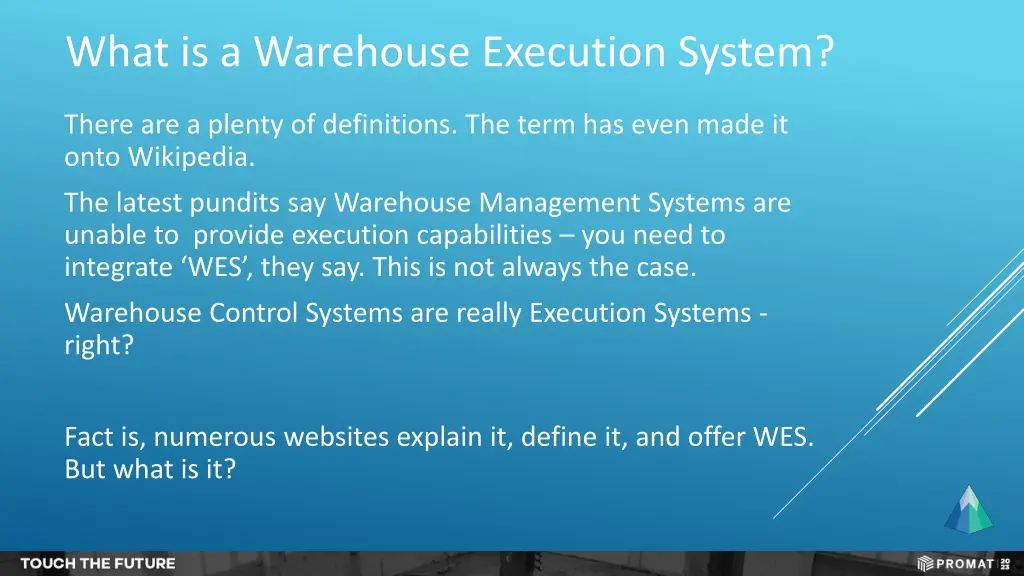 what is a warehouse execution system