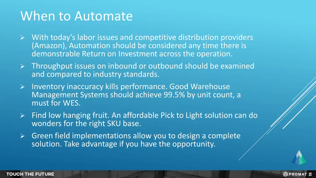 when to automate