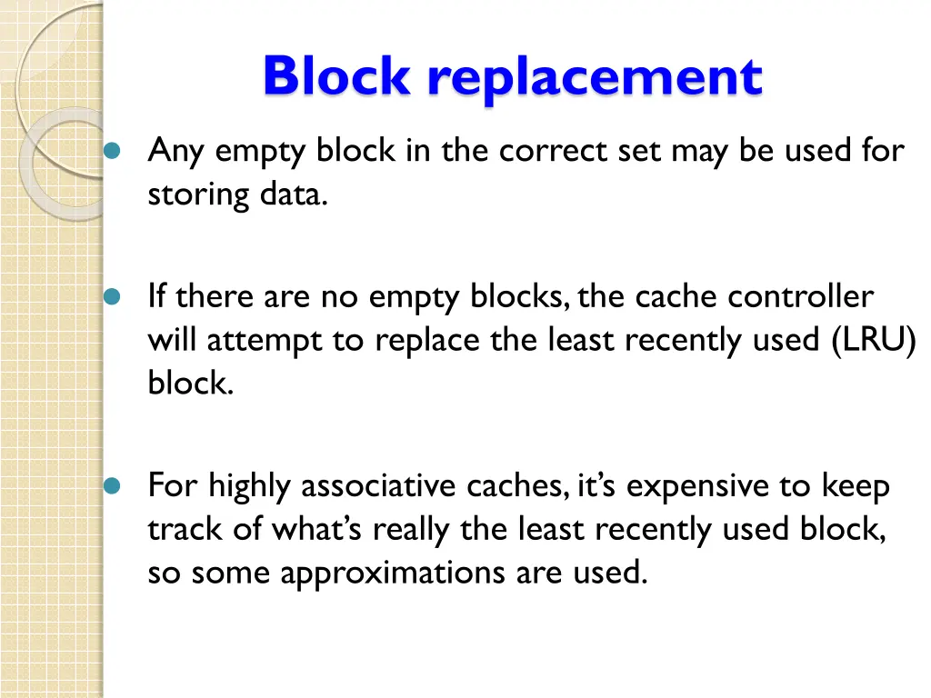 block replacement