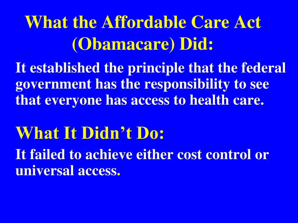 what the affordable care act obamacare