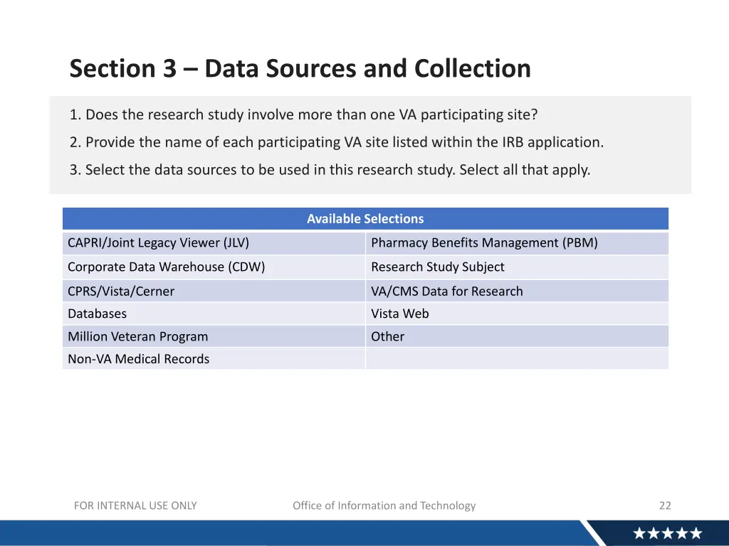 section 3 data sources and collection