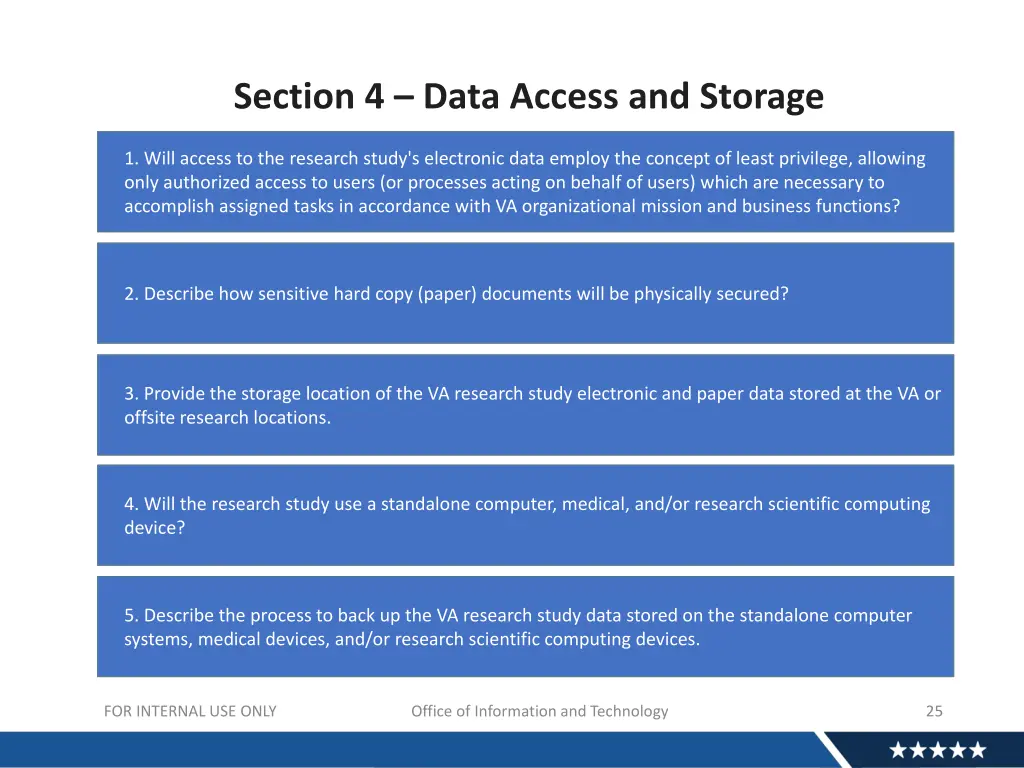 section 4 data access and storage