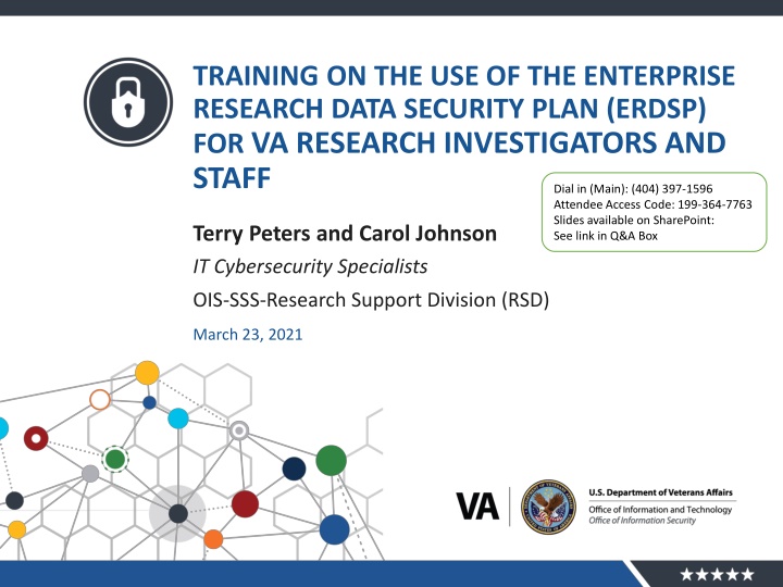 training on the use of the enterprise research
