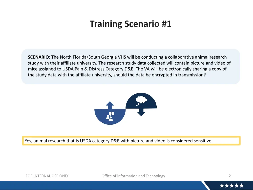 training scenario 1 1