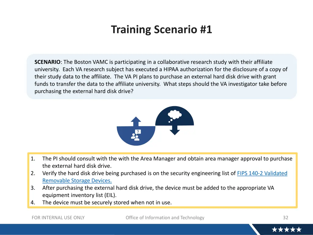 training scenario 1 5