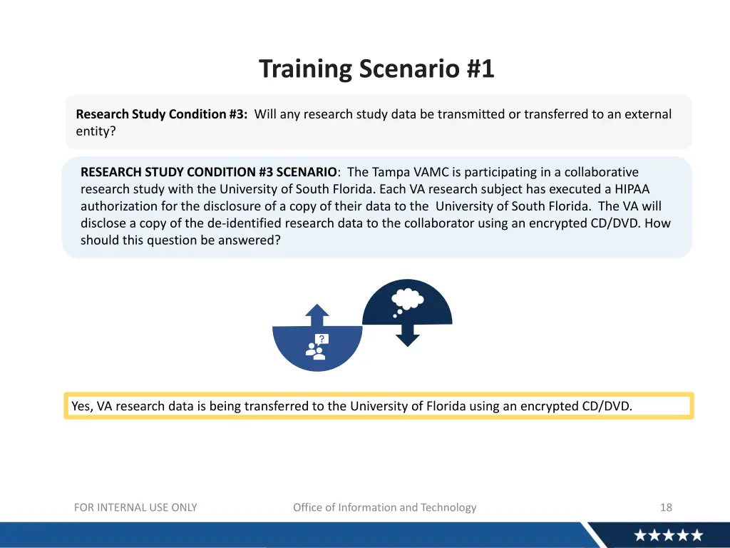 training scenario 1