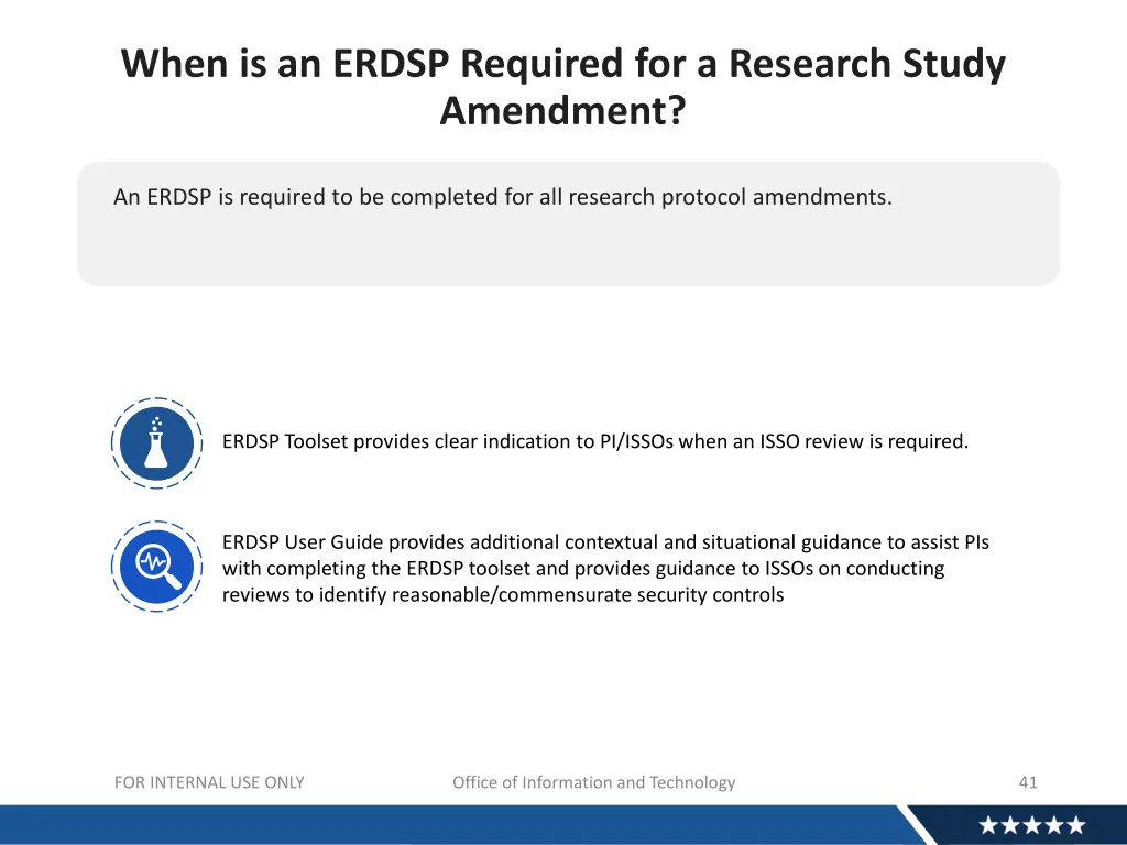 when is an erdsp required for a research study