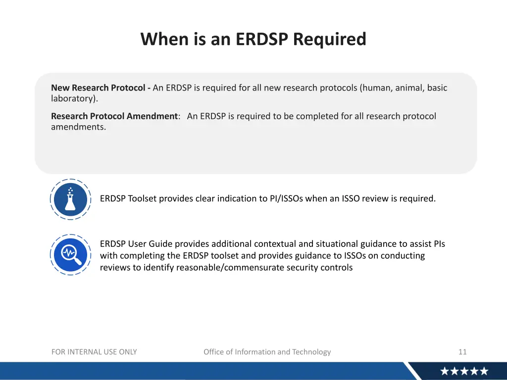 when is an erdsp required