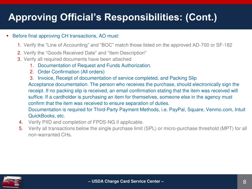 approving official s responsibilities cont 1