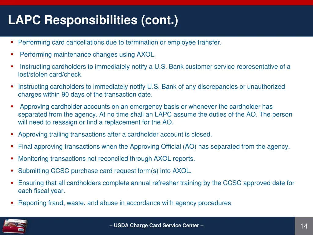lapc responsibilities cont