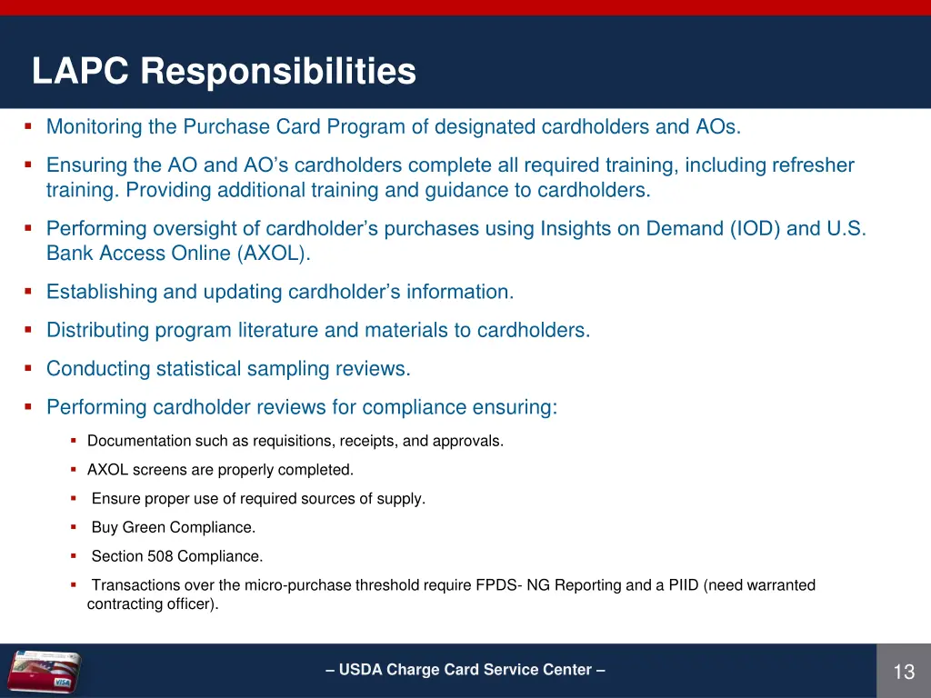 lapc responsibilities
