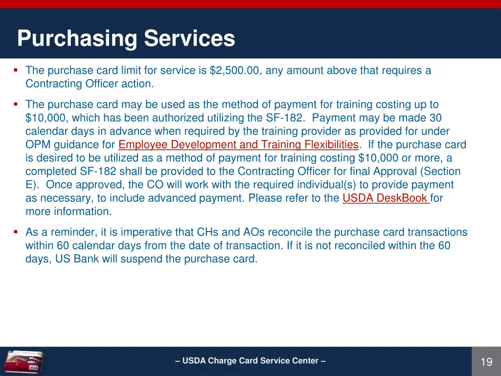 purchasing services