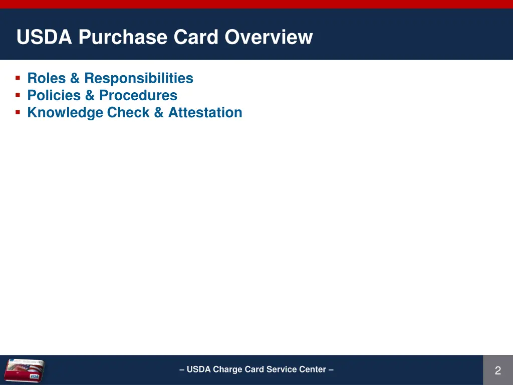 usda purchase card overview