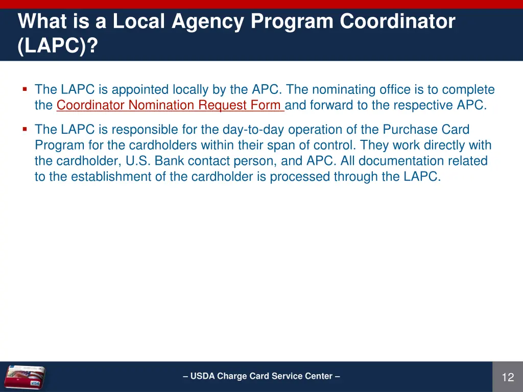 what is a local agency program coordinator lapc