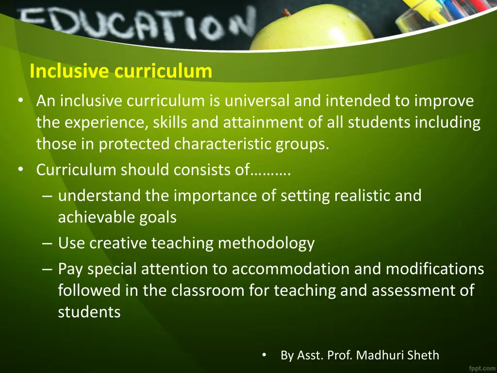 inclusive curriculum an inclusive curriculum
