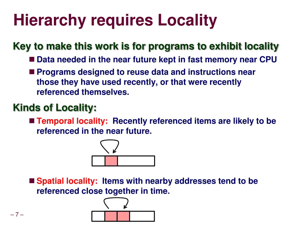 hierarchy requires locality